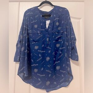 NWT Torrid Sz 2x Harry Potter Ravenclaw Harper Blouse